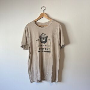 Smokey Bear Tan Short Sleeve Tee